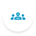A group icon representing community, family involvement, and a supportive pediatric dental care environment for children.