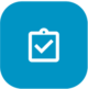 A calendar check icon representing appointment scheduling, organization, and an efficient pediatric dental care management system.