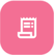 A document icon representing records, forms, and important information management in pediatric dental practice operations system.