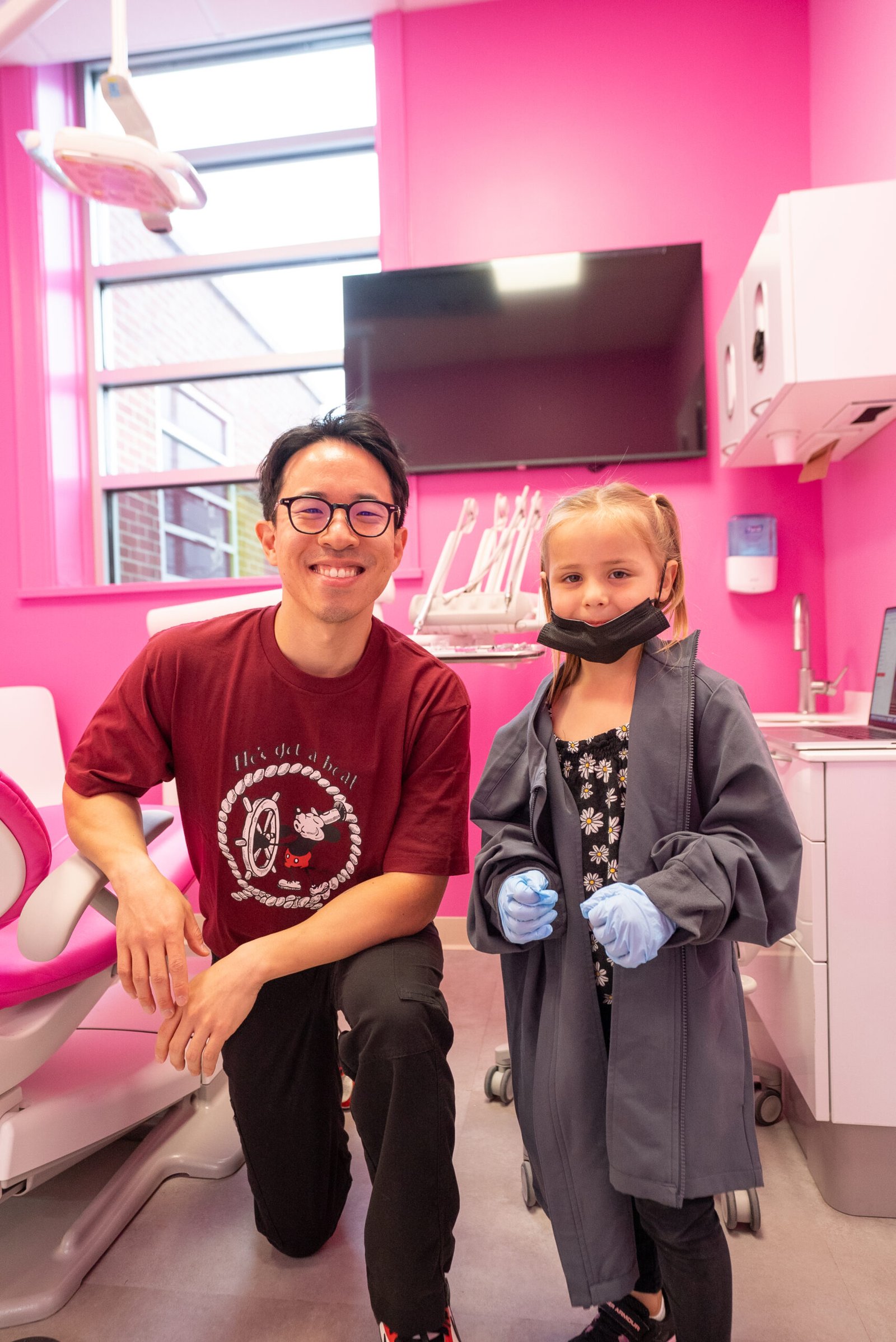 Dr. Pae with baby